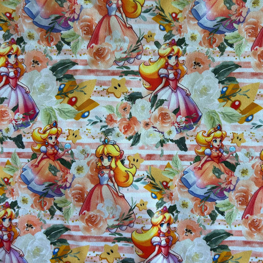 Serviette hygiénique lavable Lycra princesse peach