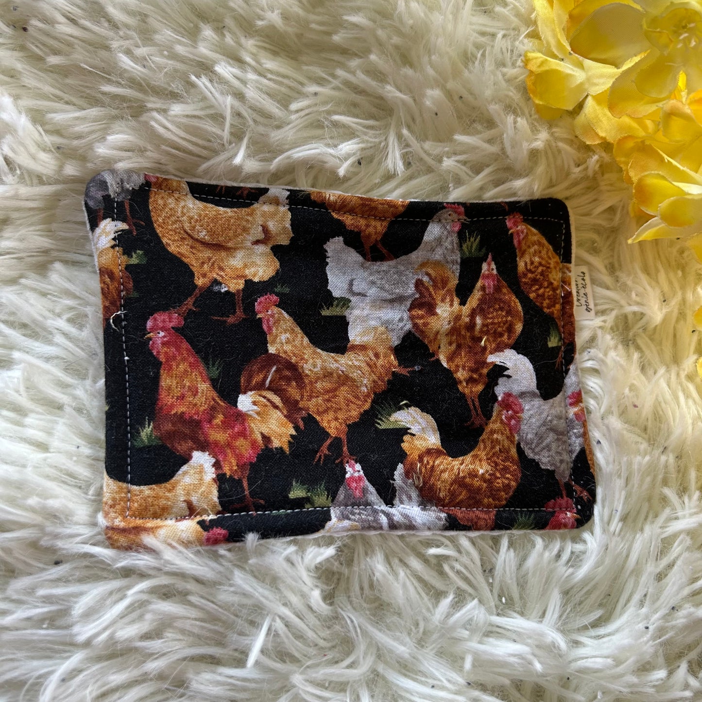 Éponge à vaisselle réutilisable poule