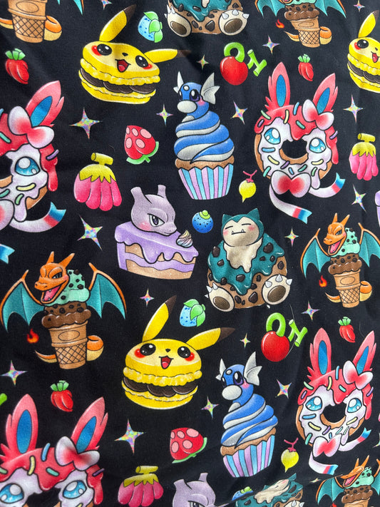 Serviette hygiénique lavable coton lycra monstre