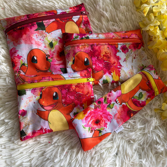 Kit sac à sandwich/collation/ustencile monstre poke