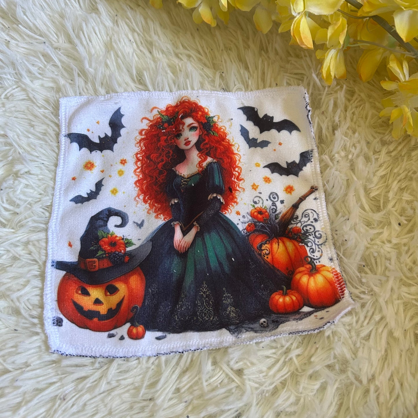 Débarbouillette personnage Halloween