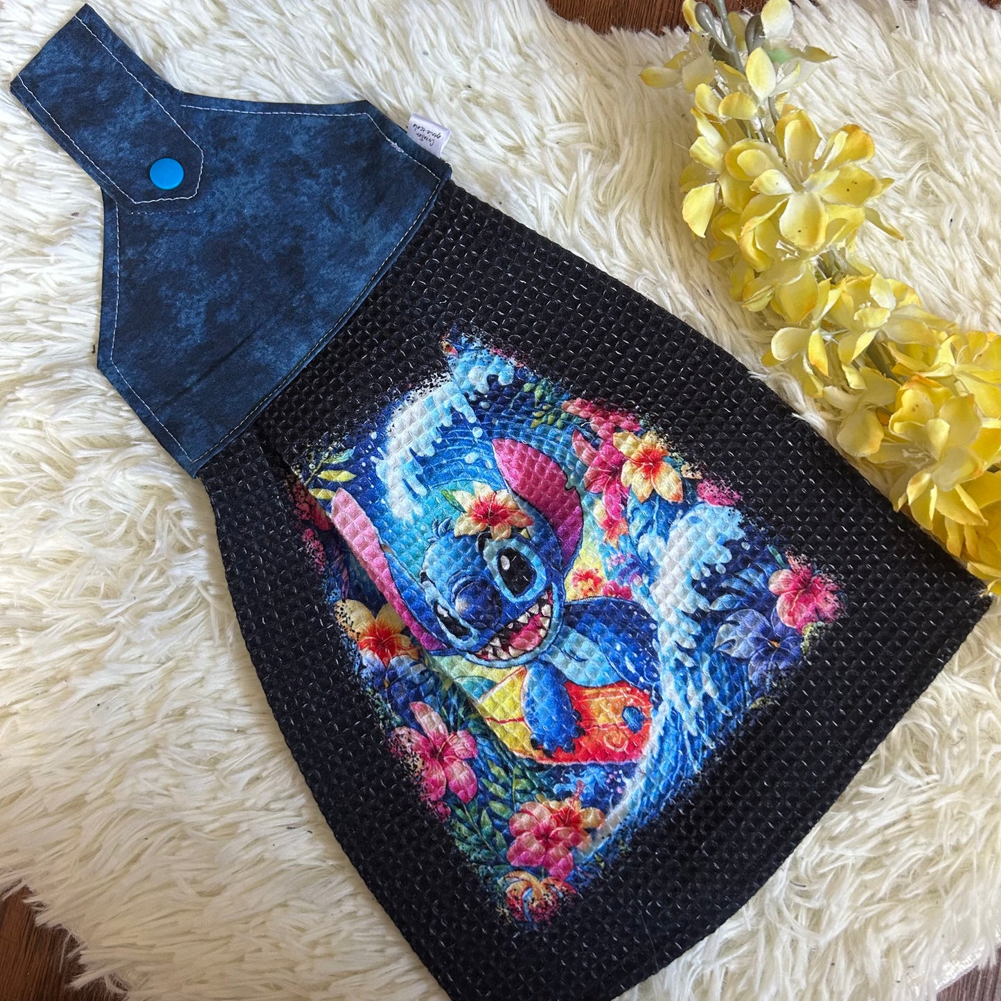 Serviette de four extraterrestre bleu