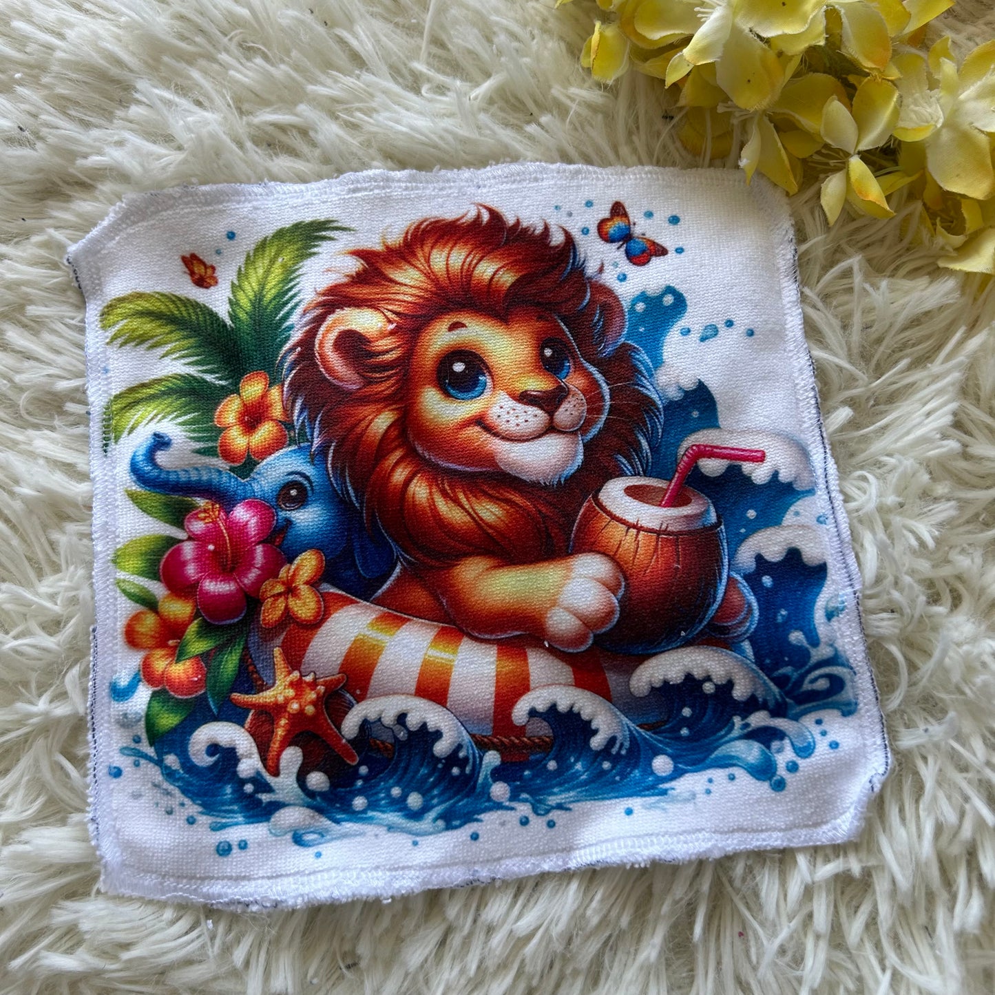 Débarbouillette animaux gnomes smores