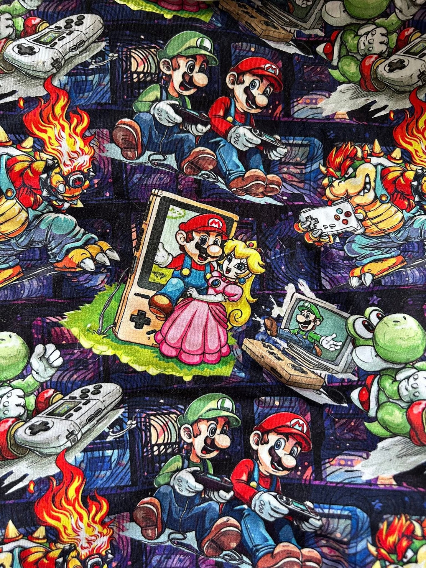 Serviette hygiénique lavable Lycra mario jeux video