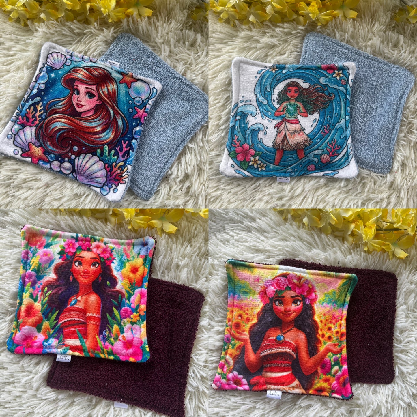Débarbouillette premium princesse