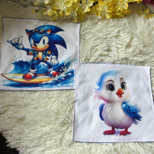 Débarbouillette personnage jeux