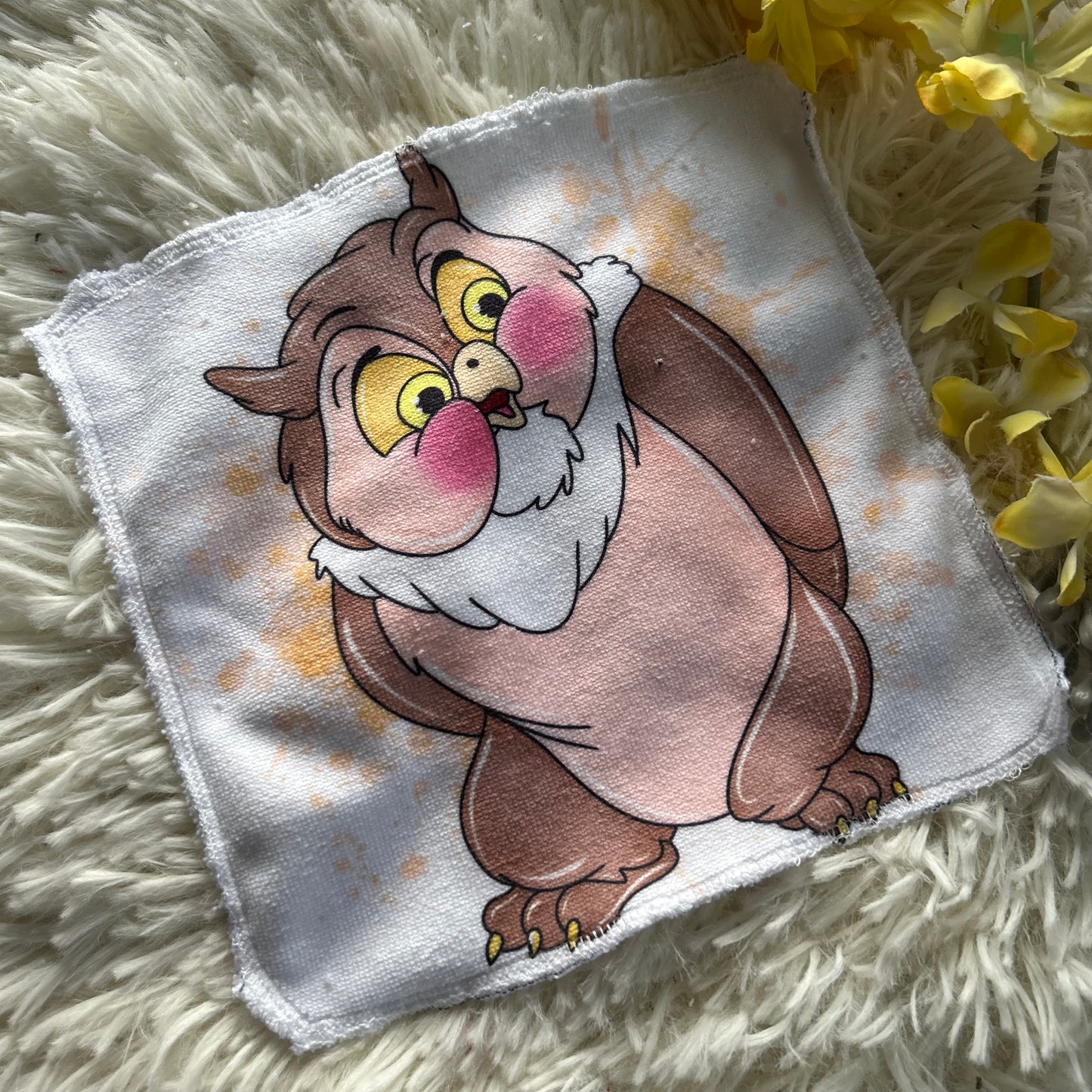 Débarbouillette personnage  ourson lion