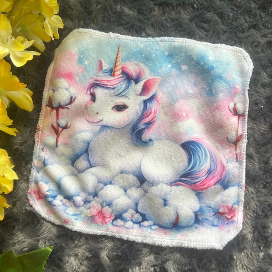Débarbouillette licorne