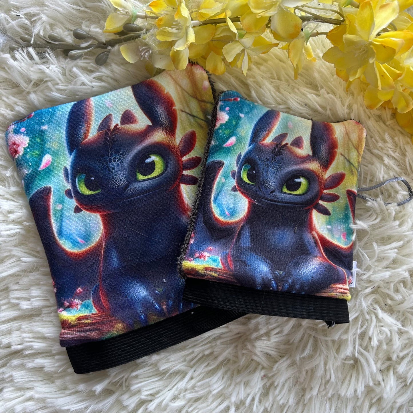 Mitaine de bain dragon