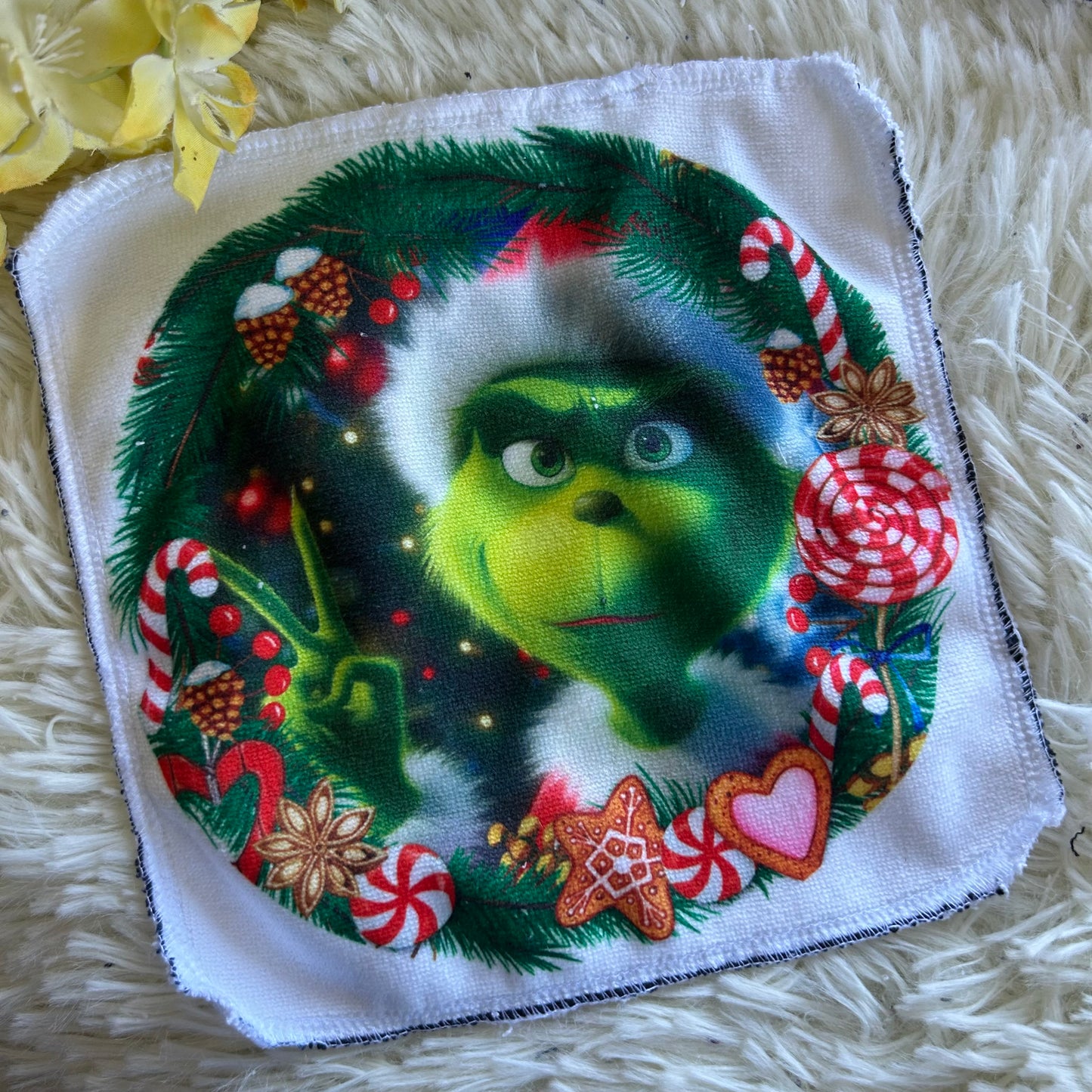 Débarbouillette personnage noel