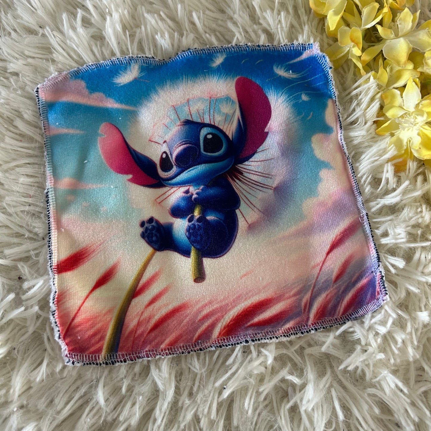 Débarbouillette extraterrestre bleu