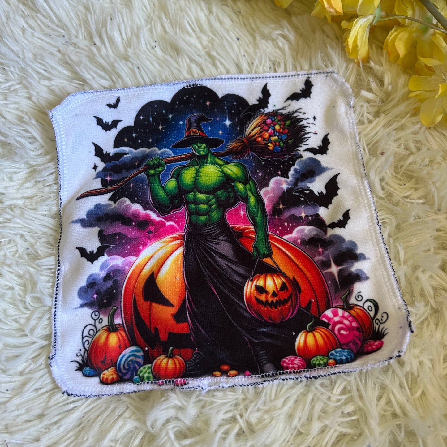 Débarbouillette personnage Halloween