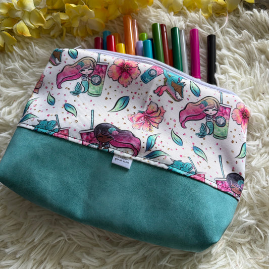 Trousse de crayon / maquillage sirene