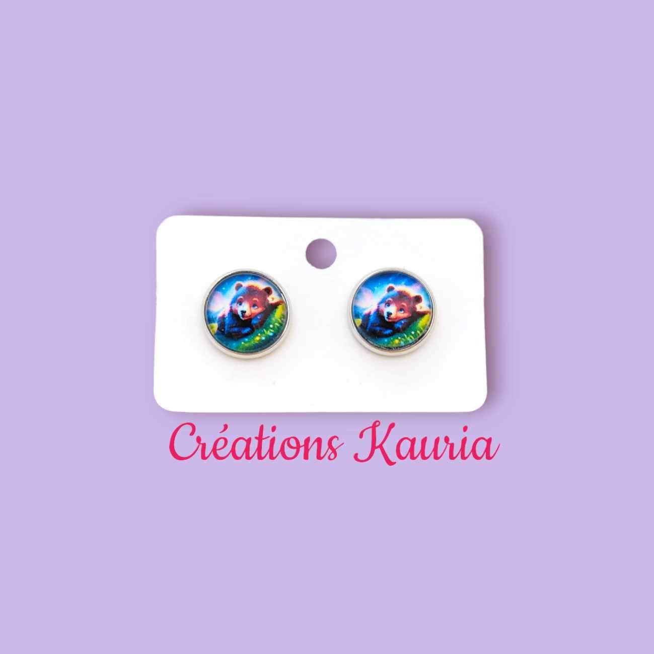 Boucle d’oreille ours Kauria