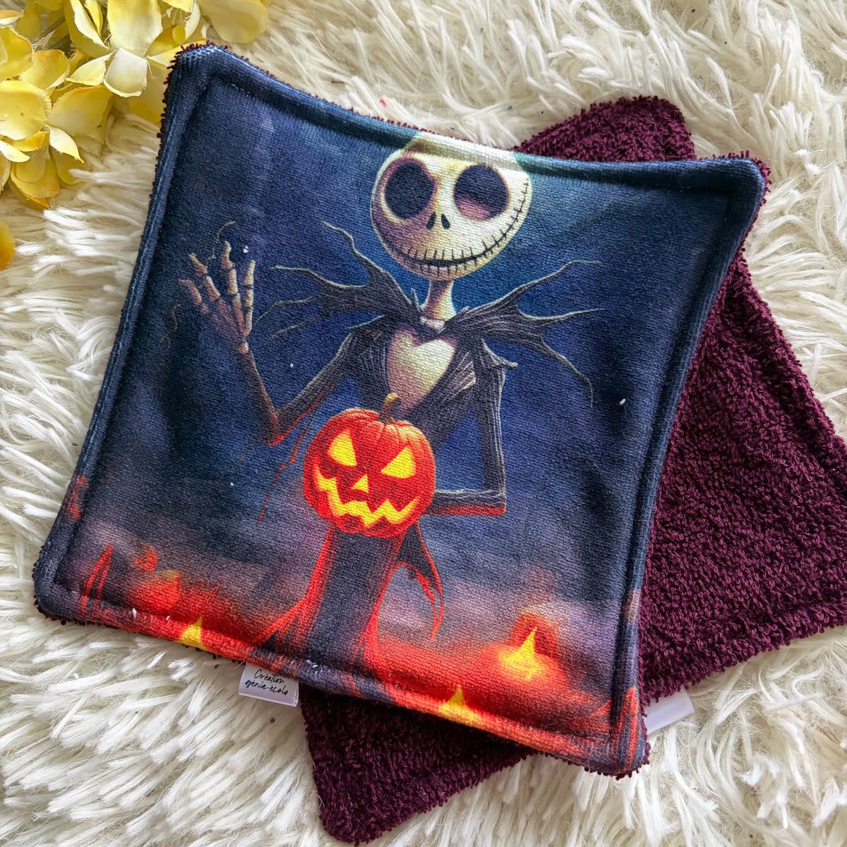 Débarbouillette premium halloween jack