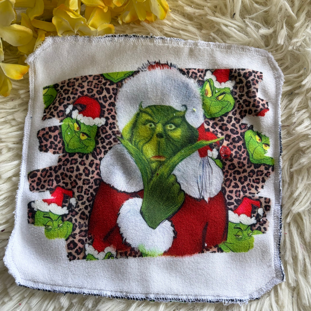 Débarbouillette  grincheux noel