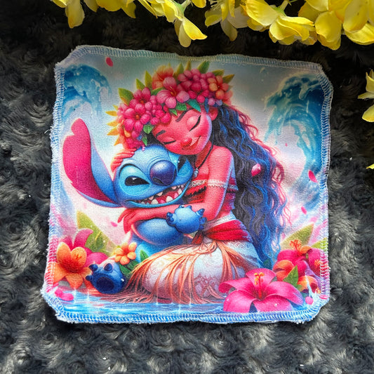 Débarbouillette princesse moana stitch