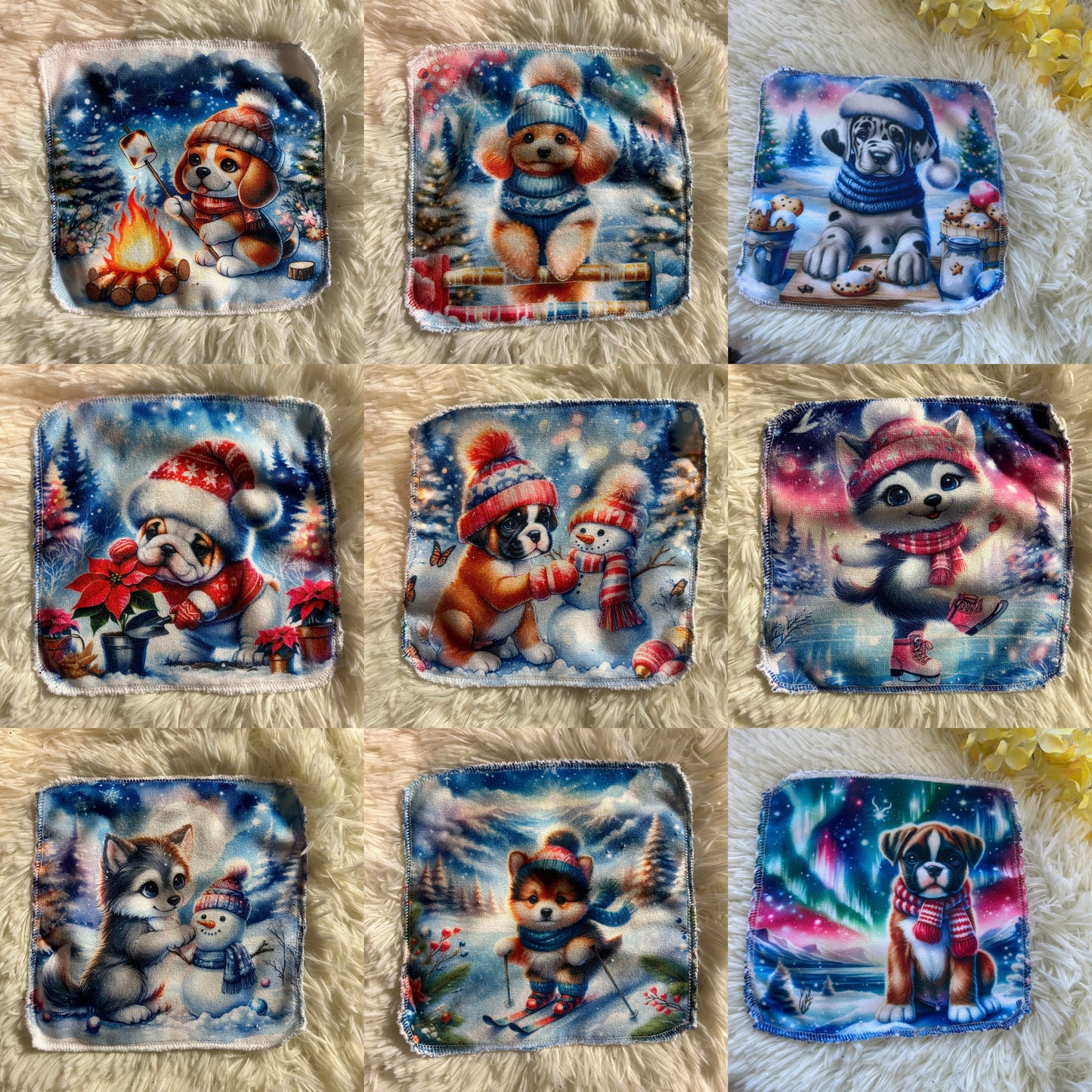 Débarbouillette chien hivers