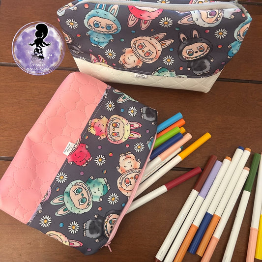 Trousse de crayon / maquillage lapin populaire