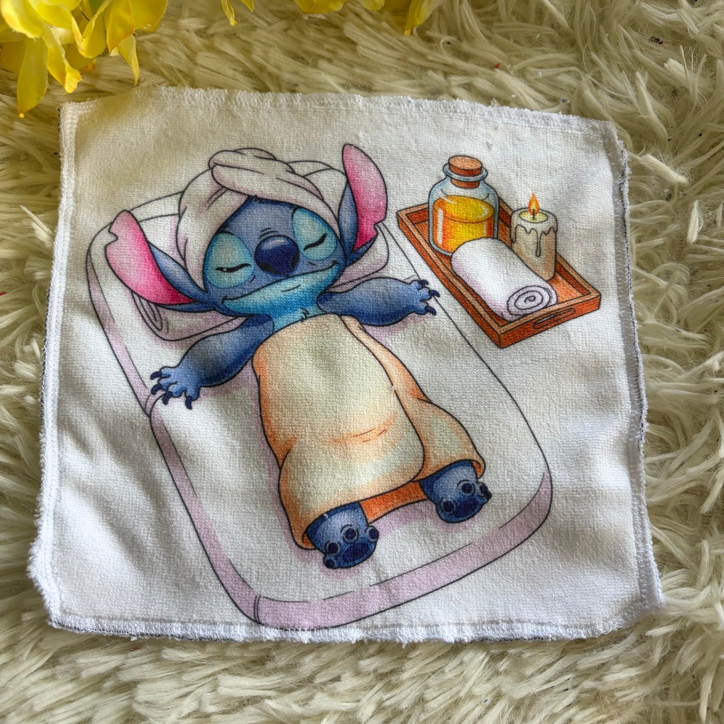 Débarbouillette extraterrestre bleu spa