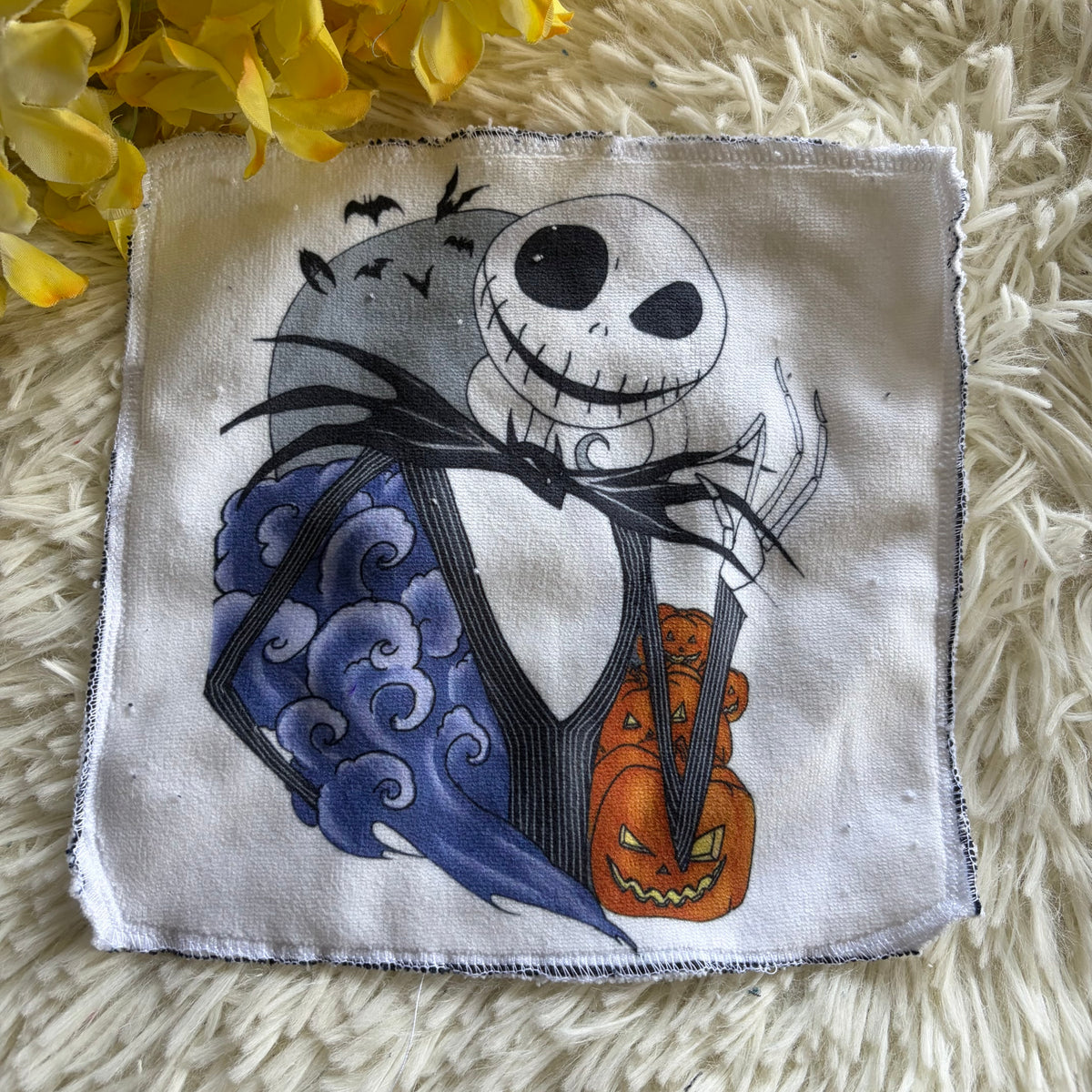 Débarbouillette personnage Halloween jack