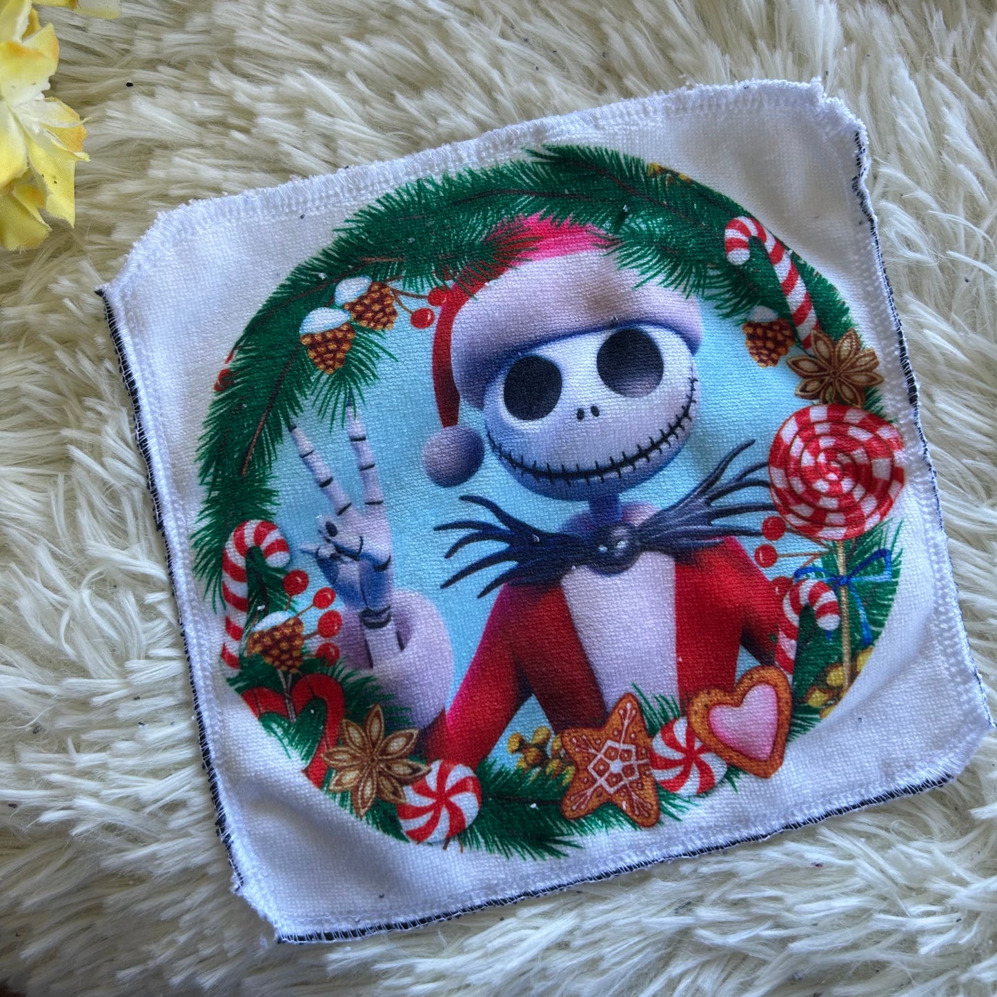 Débarbouillette personnage noel