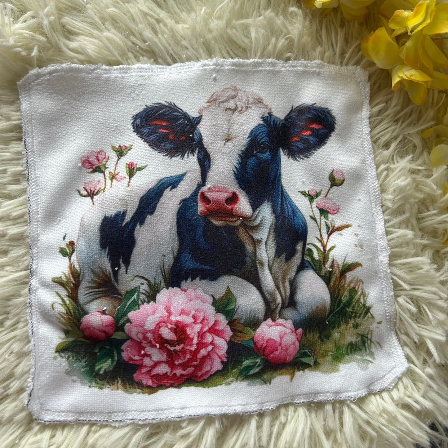 Débarbouillette vache