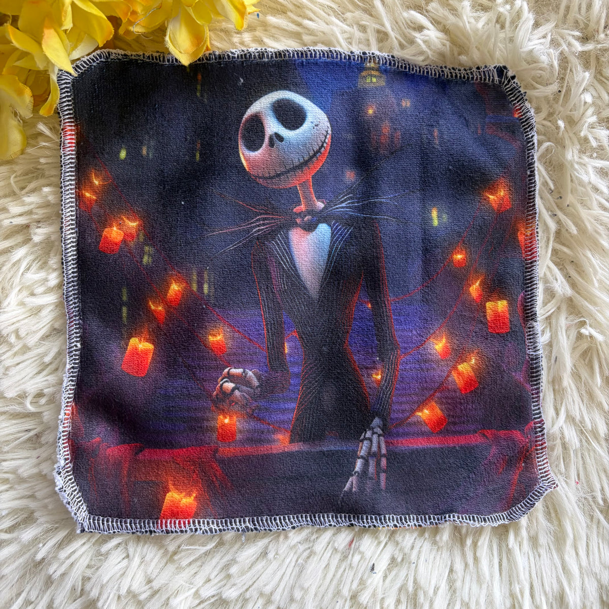 Débarbouillette personnage Halloween jack