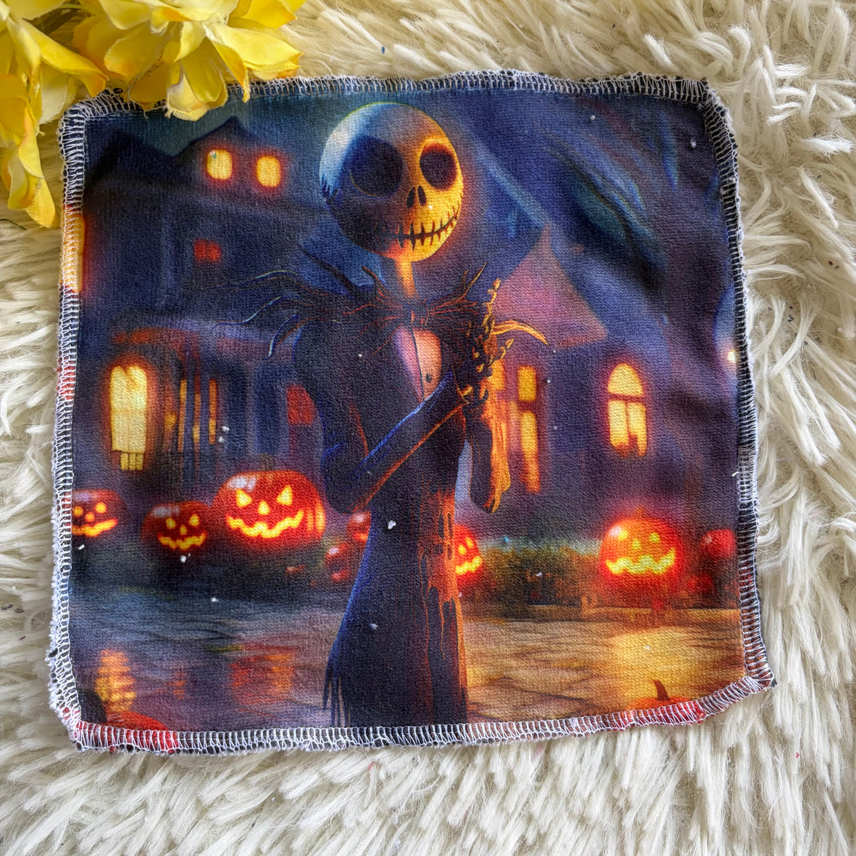 Débarbouillette personnage Halloween jack