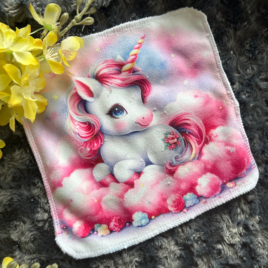 Débarbouillette licorne