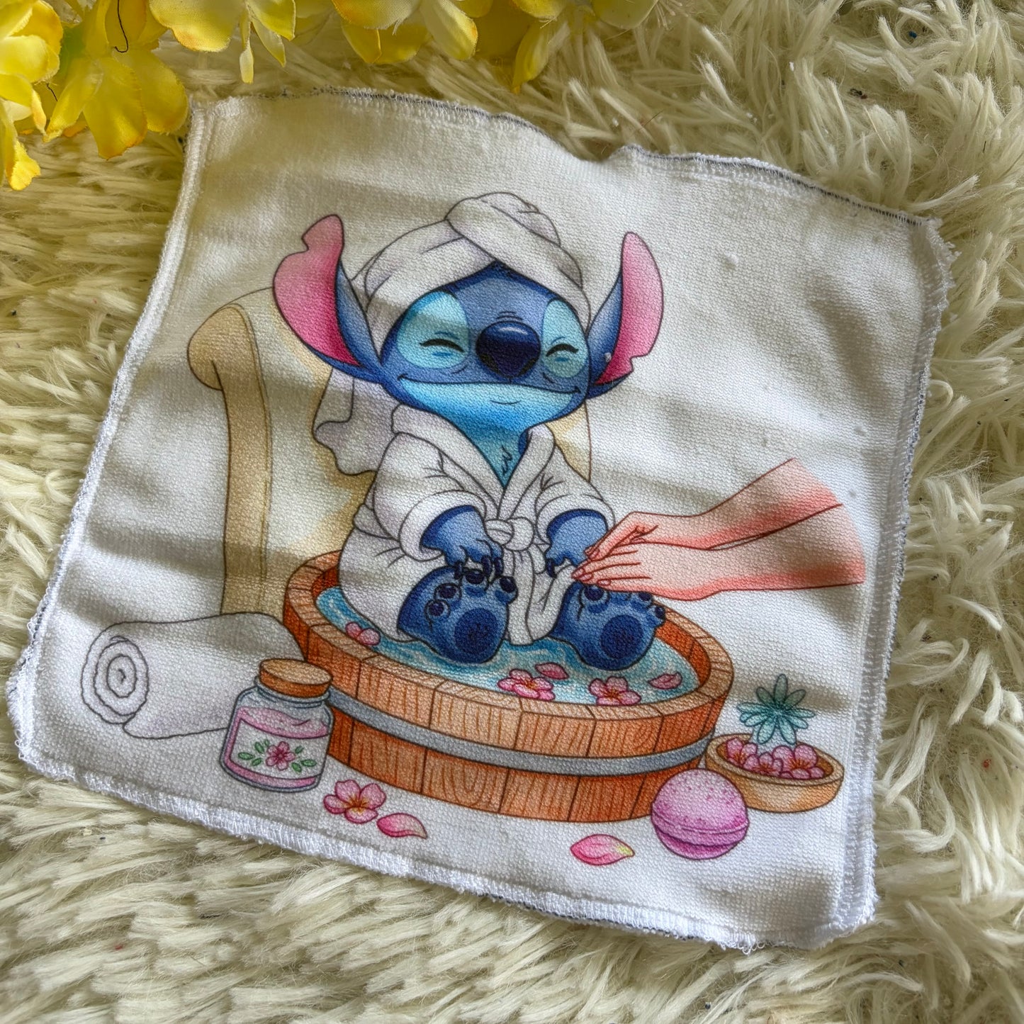 Débarbouillette extraterrestre bleu spa