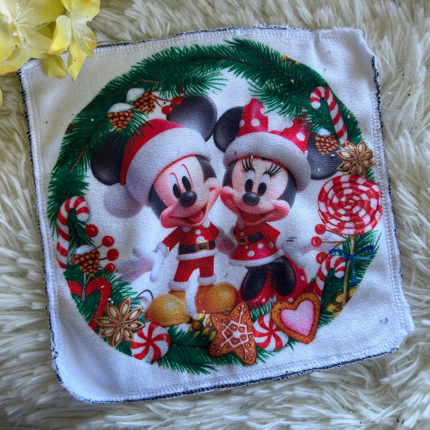 Débarbouillette personnage noel