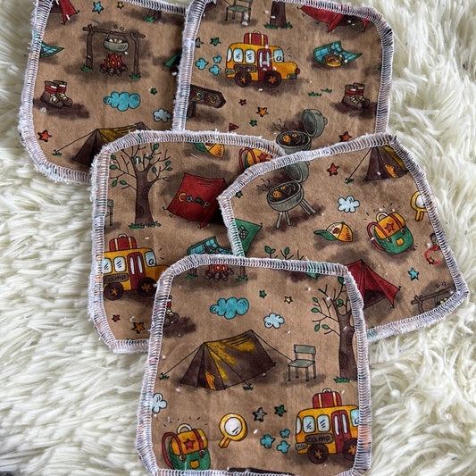 Tampon démaquillant camping