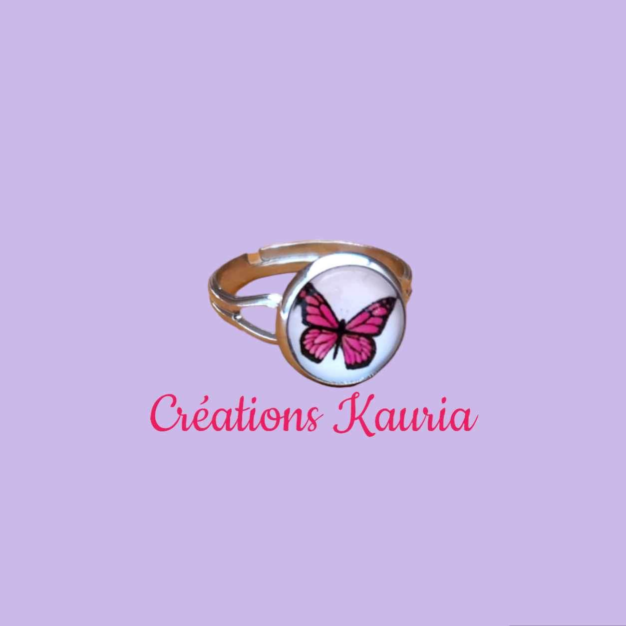 Bague ajustable papillon Kauria