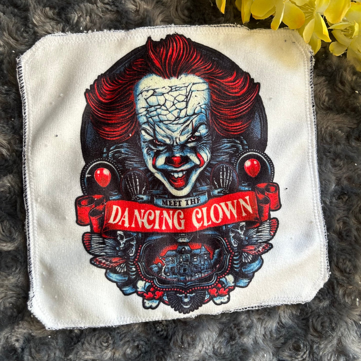 Débarbouillette tueur clown