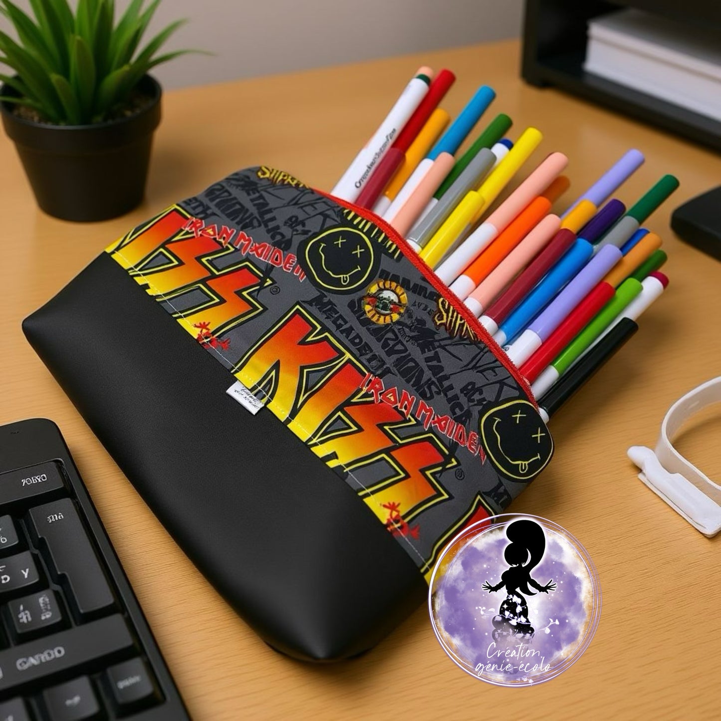 Trousse de crayon / maquillage rockband