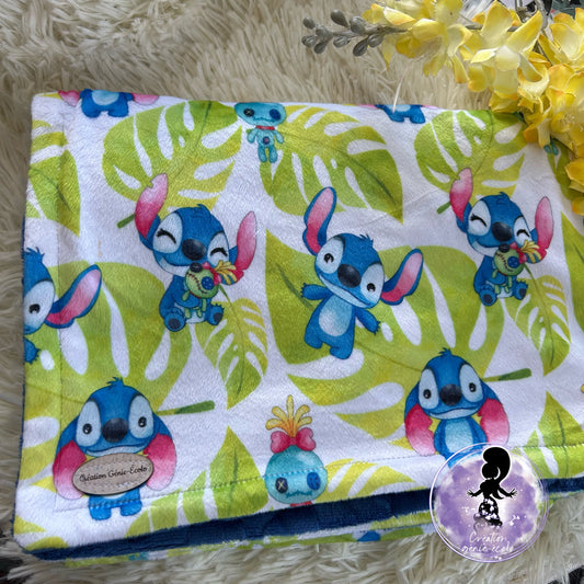 Doudou 30x40 extraterrestre bleu