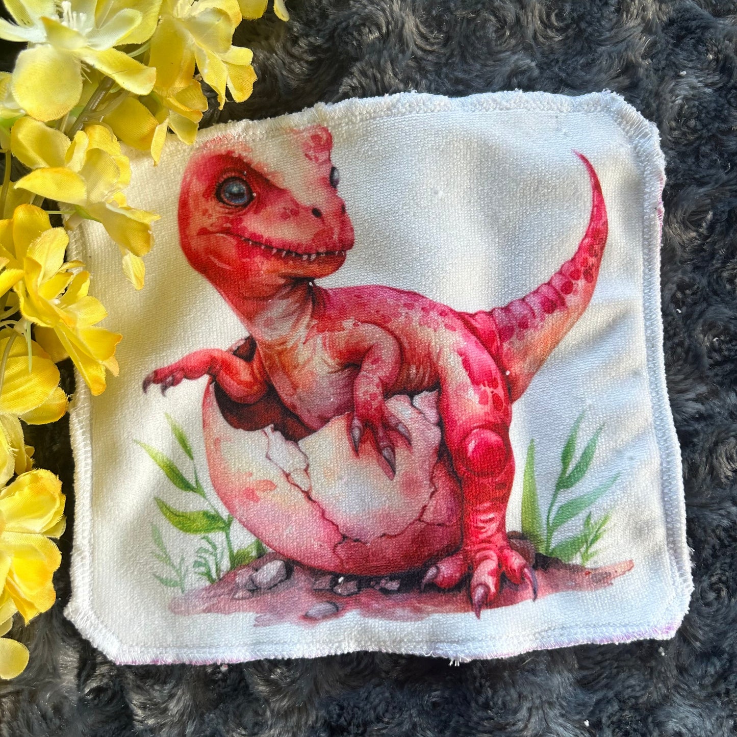 Débarbouillette dragon dino lezard