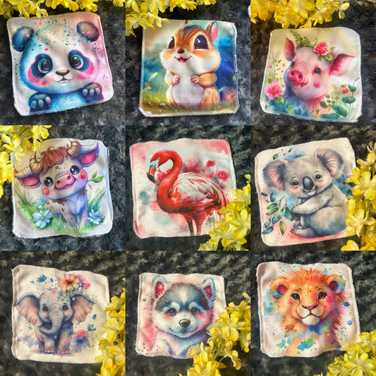 Débarbouillette animaux