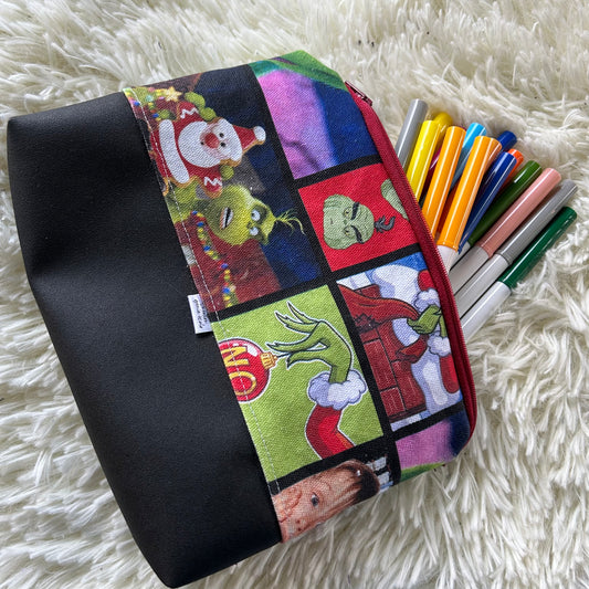 Trousse de crayon / maquillage personnage noel