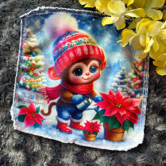 Débarbouillette singe hivers