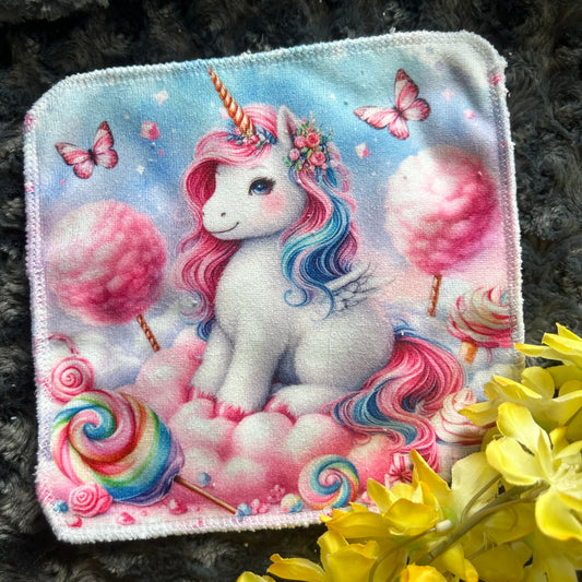 Débarbouillette licorne