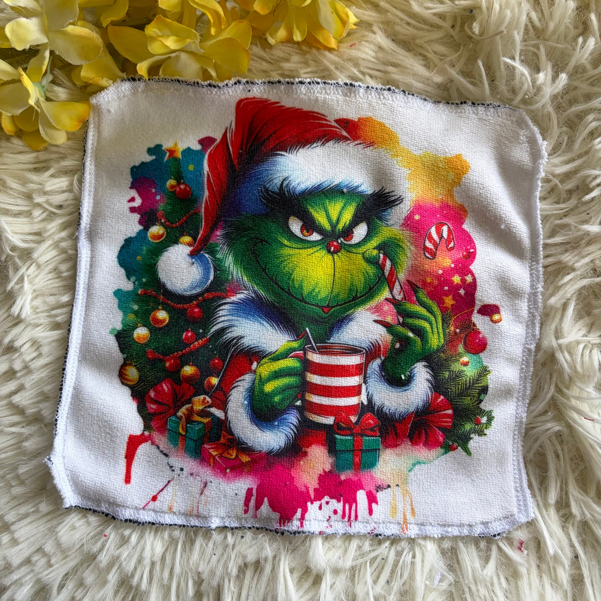 Débarbouillette  grincheux noel