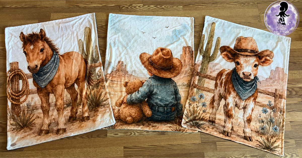Doudou 30x40 petit cowboy