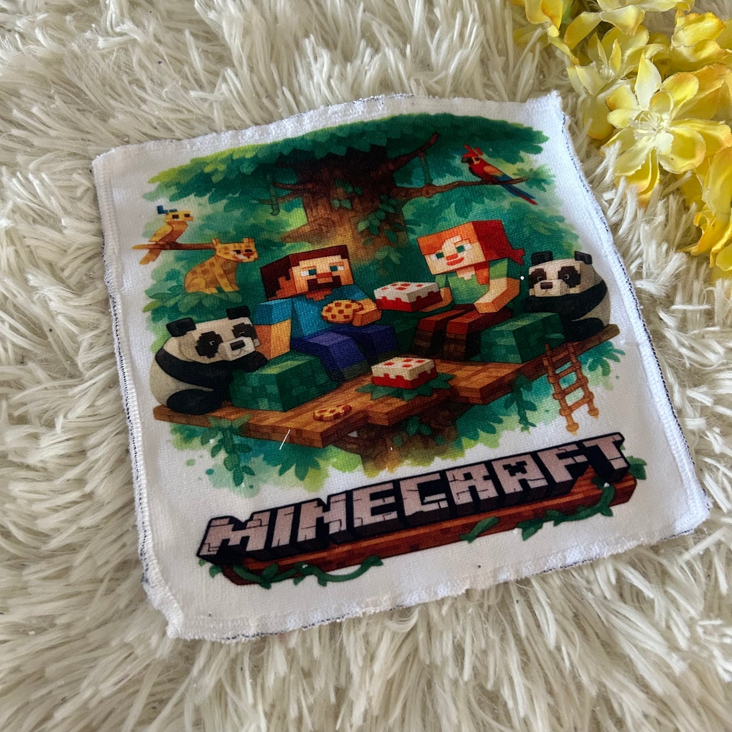 Débarbouillette jeux video bloc