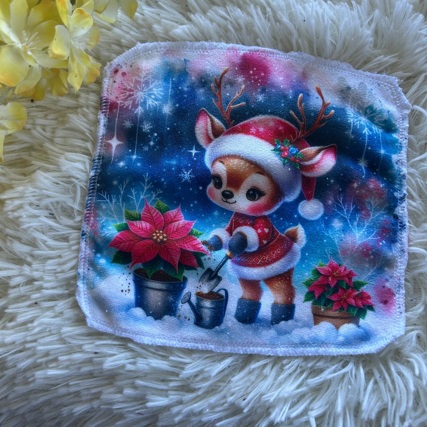 Débarbouillette animaux hivers