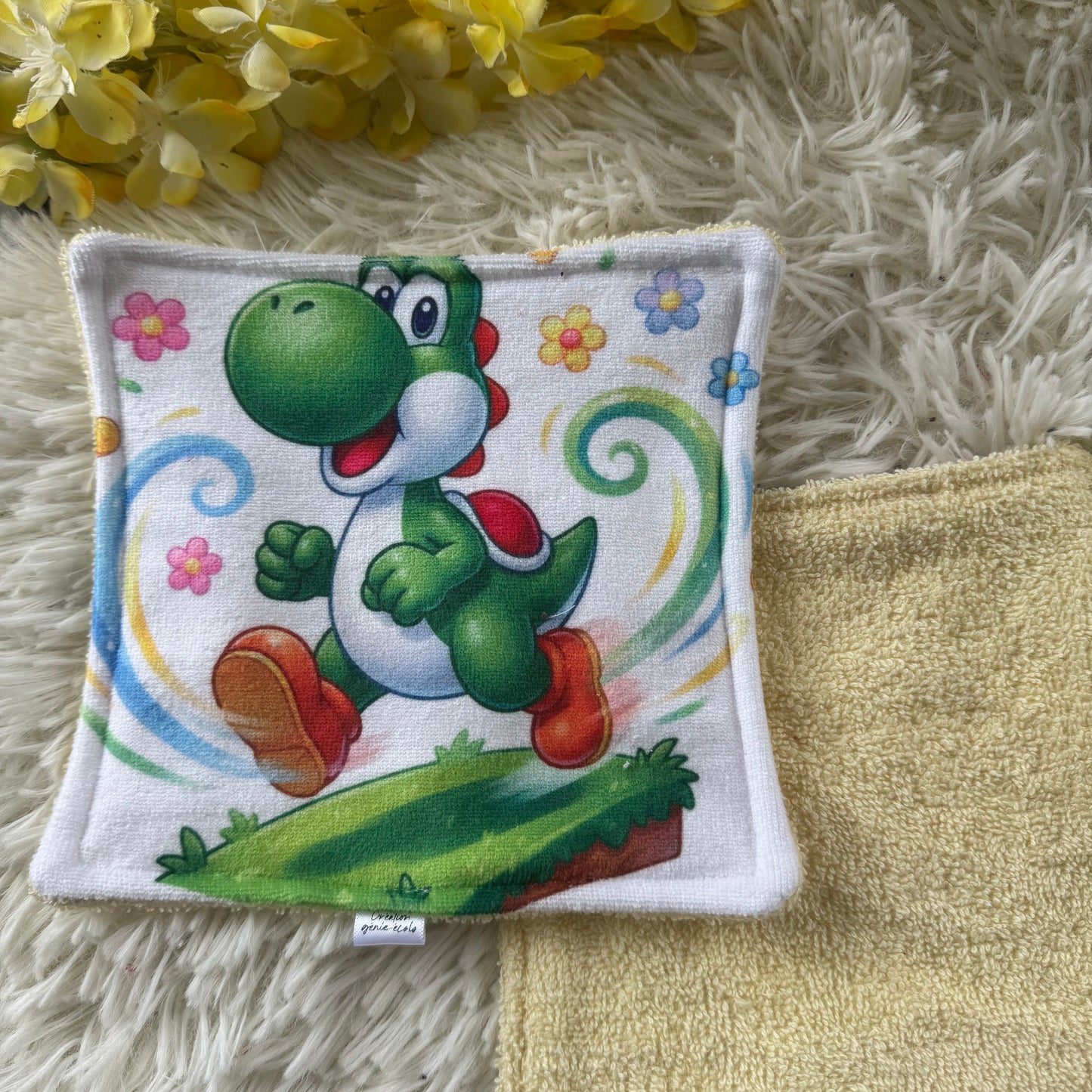 Débarbouillette premium mario jeux video