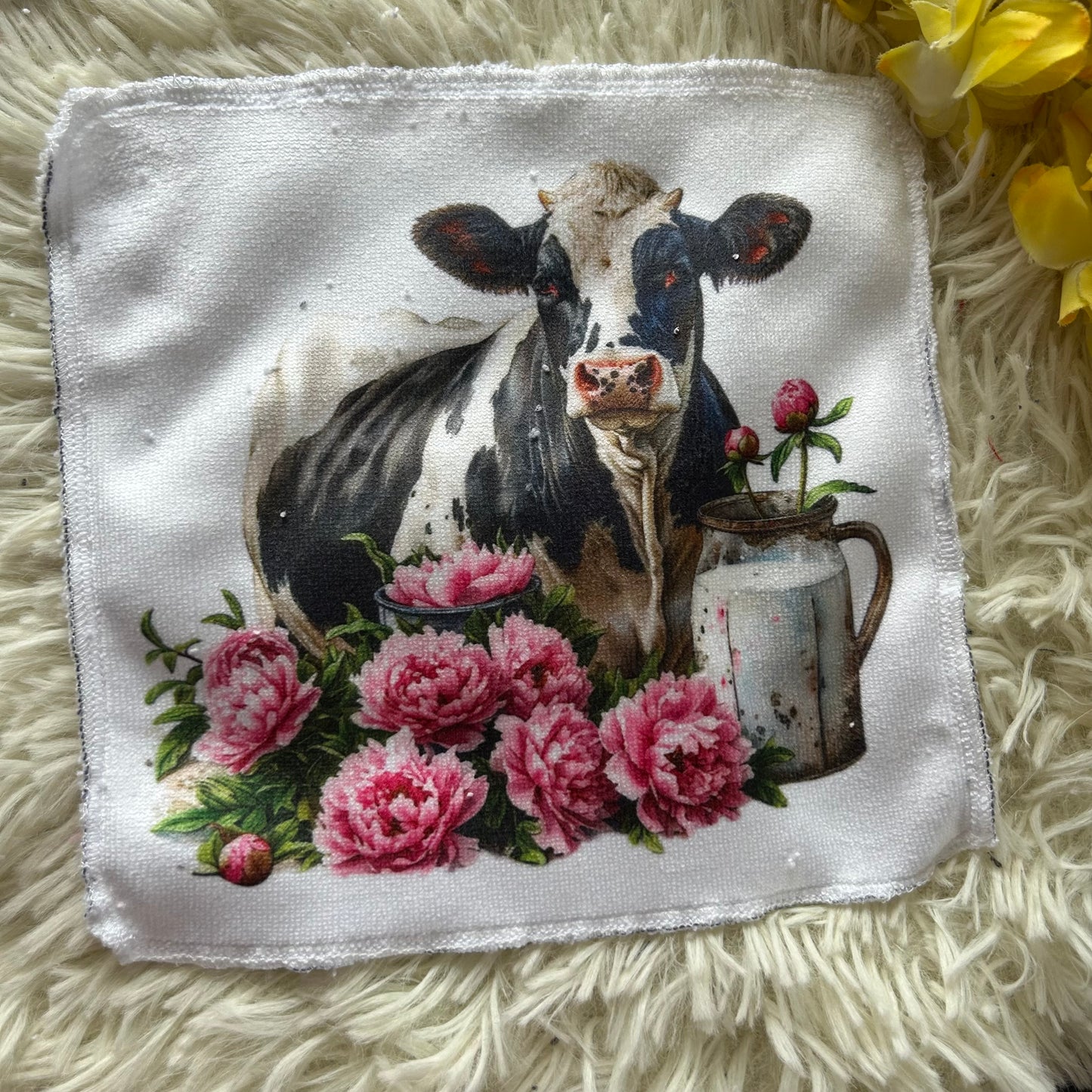 Débarbouillette vache colibri