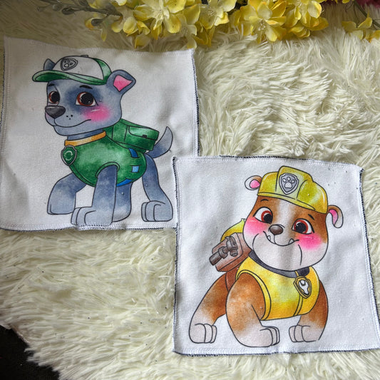 Débarbouillette personnage chien