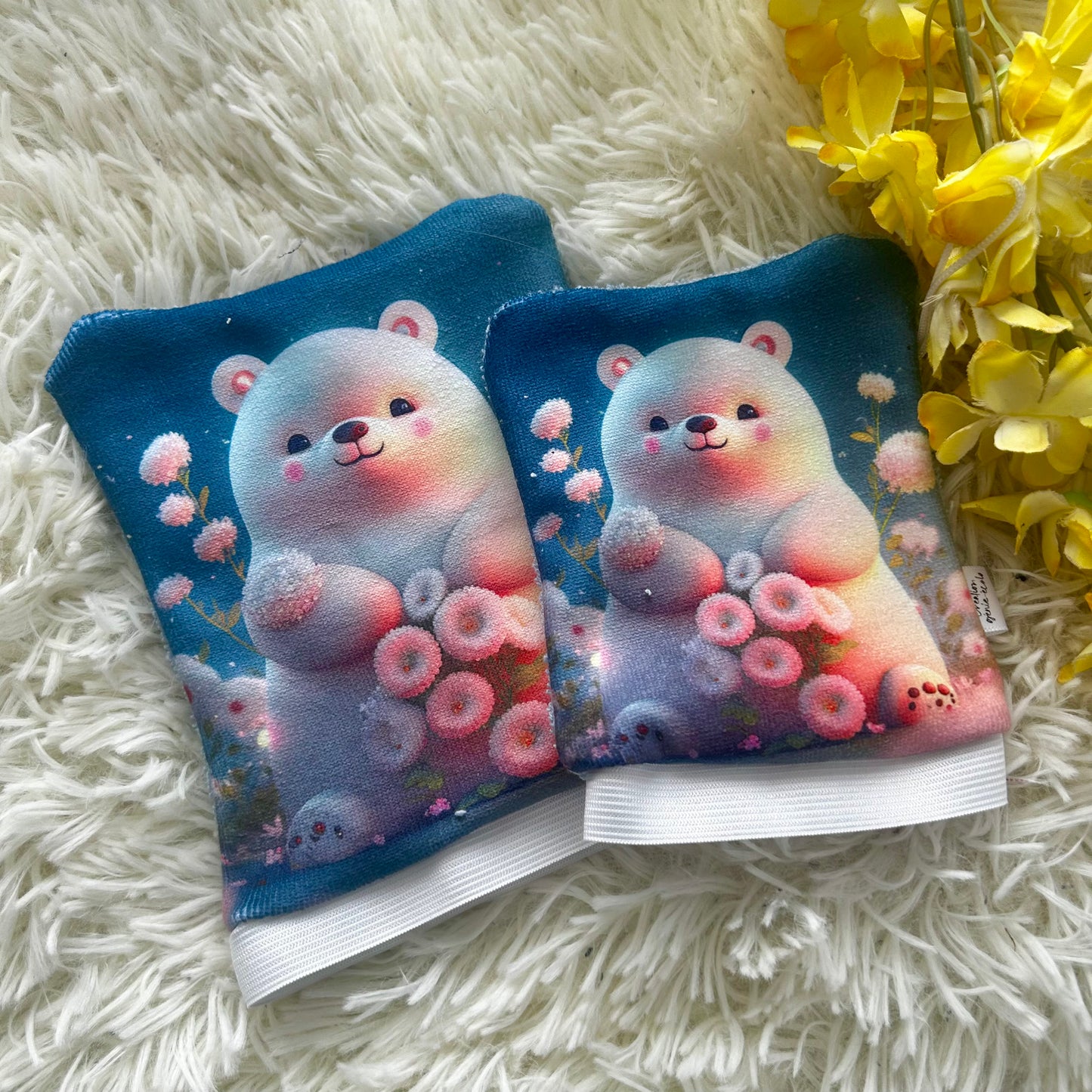 Mitaine de bain ours